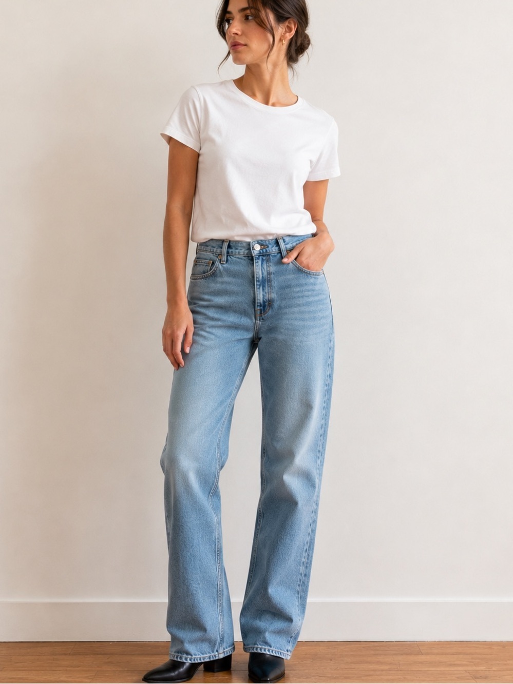 Rag & Bone The Harlow Mid-Rise Ankle Straight Jeans 29 NWT Light Wash